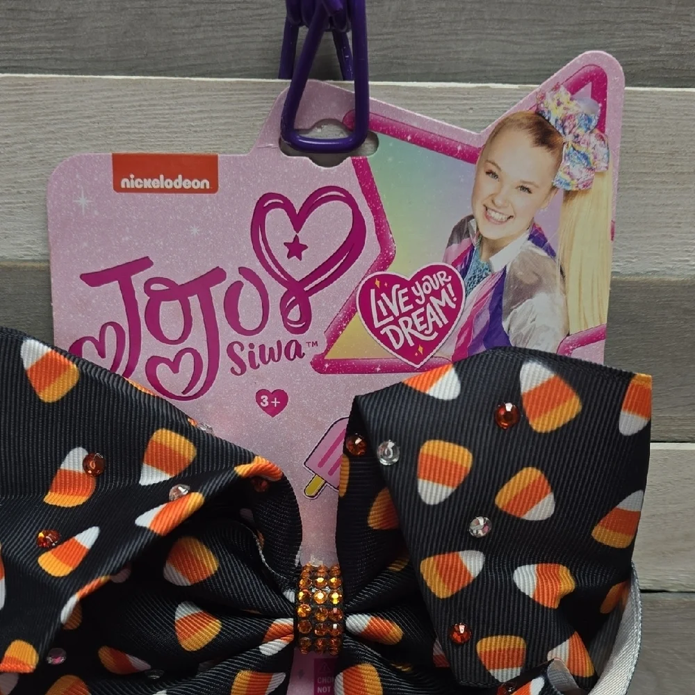 JoJo Siwa Halloween Candy Corn Hair Bow
